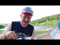 CAUGHT Stealth Camping Behind Lake Billboard (The Most Patriotic Video) | 30 Year Old Soda