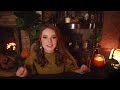 ASMR Autumn Lodge Check-in (Soft Speaking, Typing, Crackling Fireplace)