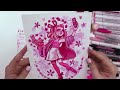 CAN'T 'PINK' OF A BETTER COLOR?! | Art Using Every PINK PEN, PENCIL, MARKER, WATERCOLOR, ETC I Own