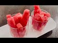 Best & Easy way of cutting watermelon | simple way of serving watermelon in cup #watermelon #fruit