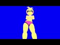 Toy Chica hips Dancing (BLUE/GREEN SCREEN)