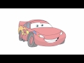 How to Draw Lightning McQueen | Cars 3