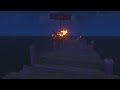 Sea Of Thieves ships on fire from a distance