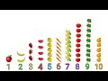 Learn to Count 1 to 10 | Fruit and Vegetable Names