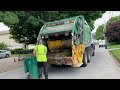 WM’s Broken Perkins Tipper Garbage Truck Packing Yard Waste