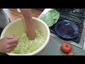 Traditional Sauerkraut in a crock   Harvest to Crock, Easy step by step
