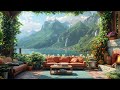 Relaxing Piano Jazz Music at Outdoor Coffee Shop Ambience ☕ Calm Morning Jazz For Relaxing