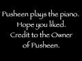 Pusheen plays the piano