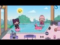 Toca life world | My melody 🥺💖 vs Kuromi 🖤😈 [ cute toca boca house ideas ]