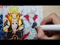 Drawing Strawhat Crew as TAILED BEASTS Jinchuuriki   | ONEPIECE X NARUTO (CROSS OVER ART)