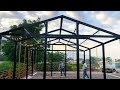 How to build a metal steel House 🏠 Amazing steel home work video✨