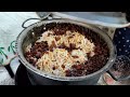 Cooking a mixture of rice, eggplant dumplings and organic rural vegetables!!! | Grandma's recipe