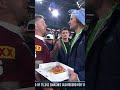 Just Nicho offering QLD players some pizza... 🍕🤣🍕#9WWOS #Origin #NRL #shorts #StateofOrigin #pizza