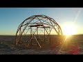 Building a Geodesic Dome that gets destroyed in a storm #geodesicdome #desertstorm #diydome