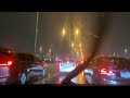 heavy rain falls and strong winds montreal QC February 2024 #explore #driving #montreal #rainfall