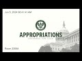Subcommittee Markup of Fiscal Year 2025 Financial Services and General Government Bill