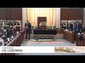US Sen. Murphy speaks at funeral services for Joe Lieberman