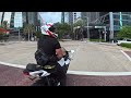 Wheelie ride onboard of a 2024 ZX6-R in Miami (Raw)