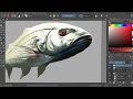 PORTRAIT PAINTING IN KRITA | fish painting | #SKETCHES #art #learningsketch #drawing #illustration