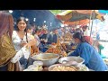 Amazing Street Food! Cambodia Market Food Tour - Noodles, Seafood, Crab, Shrimp, Dessert, & More