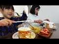 가족브이로그 #23  / 11살,7살과 함께하는 일상/아이들과 크리스마스케익만들기🍰,브로콜리트리🥦만들기 , 친구들 크리스마스카드만들고 연어파티하며 보낸 크리스마스이브