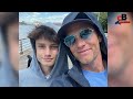 Tom Brady And Son Jack Playing Basketball In New York City