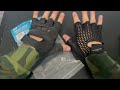 Hatch Mesh Fingerless Leather Wheelchair Gloves