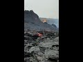 Banana thrown into Icelandic volcano lava at Reykjanes. WILL IT SURVIVE?