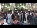 مشاهد اضخم عزاء / قارئ يتلو القرآن بصوت مؤثر وجمهور ضخم