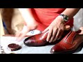 Unbox Gaziano Girling St James II, How to mirrorshine brand new shoes. AMSR. Shoeshine