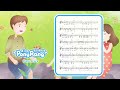 시냇가에서 (동요 피아노 악보) - 튼튼 건강 동요 - Nursery rhyme piano sheet music - PonyRang TV Kids Play