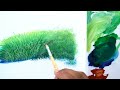 How to paint different types of Grass