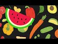 DANCING FRUIT & VEGGIES BABY - Sensory Video