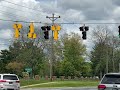 Flashing red arrow traffic lights near my home 2