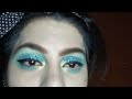 Greeneye makeup look ll how to apply chunky glitters ll easy makeup look