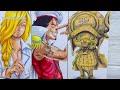 Drawing StrawHat Pirates as Marine | One Piece | ワンピース