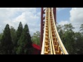 X Coaster Front Seat on-ride HD POV Magic Springs & Crystal Falls
