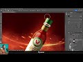 Spicy advertising design 🔥Product manipulation - Full Photoshop tutorial