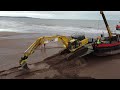 Dawlish Sea Wall Excavators Removed from the Beach