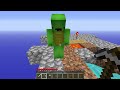 Mikey TINY vs JJ GIANT One Block Survival Battle in Minecraft (Maizen)