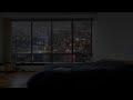Rain by the window in a cozy room helps you to improve insomnia | Rain to sleep well