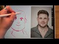 How to draw different face shapes. Drawing tutorial step by step.