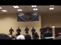 Alpha phi Alpha Stepping for the crowd