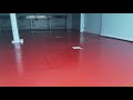 Red Epoxy Industrial Kitchen