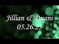 Jillian and Duani animated monogram (green)