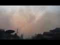 Pollution in a Lagos suburb-burning trash