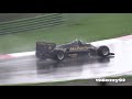 1985 Lotus 97T F1 V6 Turbo Sound - Accelerations & Flaming Warm Up