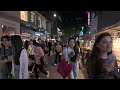 Friday night, Myeongdong night street walking tour full of foreign tourists 4K SDR