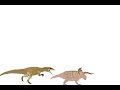 Wwd Giganotosaurusvs Prehistoric planet Triceratops