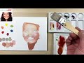 Watercolor of a Smiling Girl Lesson 7 -  Mixing Skin Colors with Primary Colors